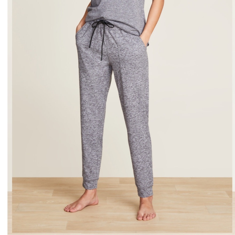 Barefoot Dreams Malibu Collection Butterchic Knit Jogger Size Large Gray